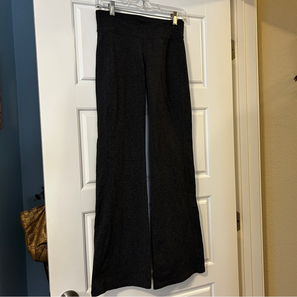 ATHLETA Charcoal Wide-Leg Yoga Pants Flared Leggings Size XS